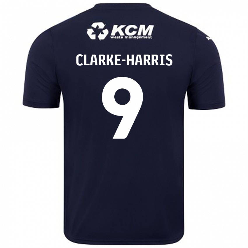 Bambino Maglia Jonson Clarke-Harris #9 Blu Navy Kit Gara Away 2024/25 Maglietta