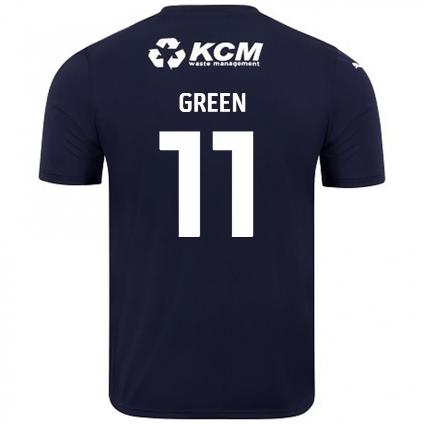 Bambino Maglia Andre Green #11 Blu Navy Kit Gara Away 2024/25 Maglietta