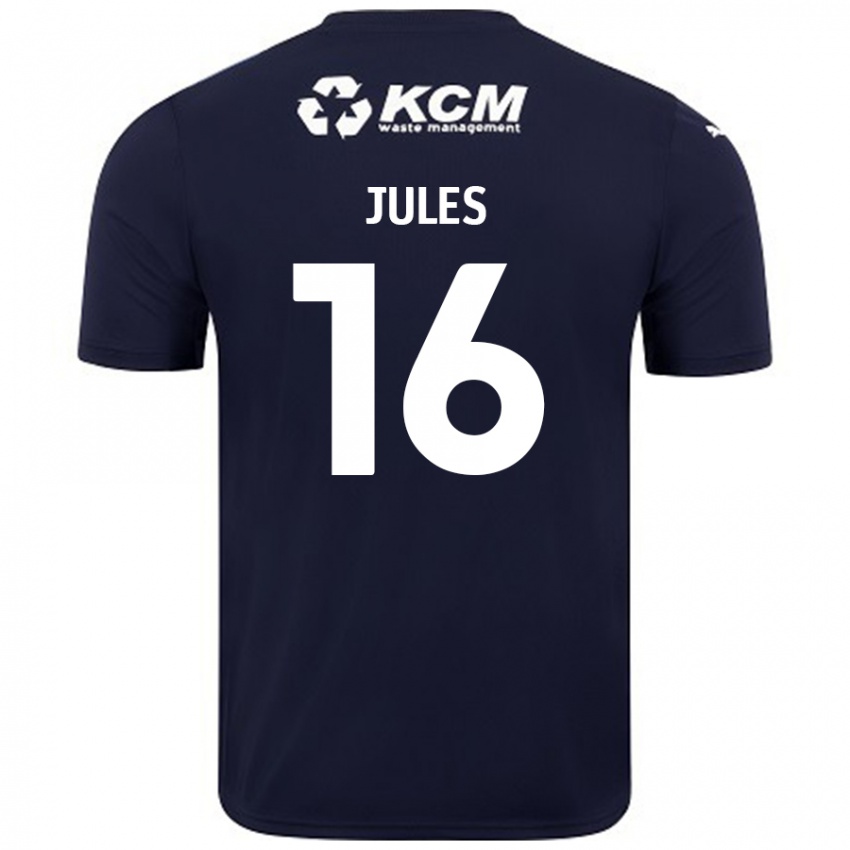 Bambino Maglia Zak Jules #16 Blu Navy Kit Gara Away 2024/25 Maglietta