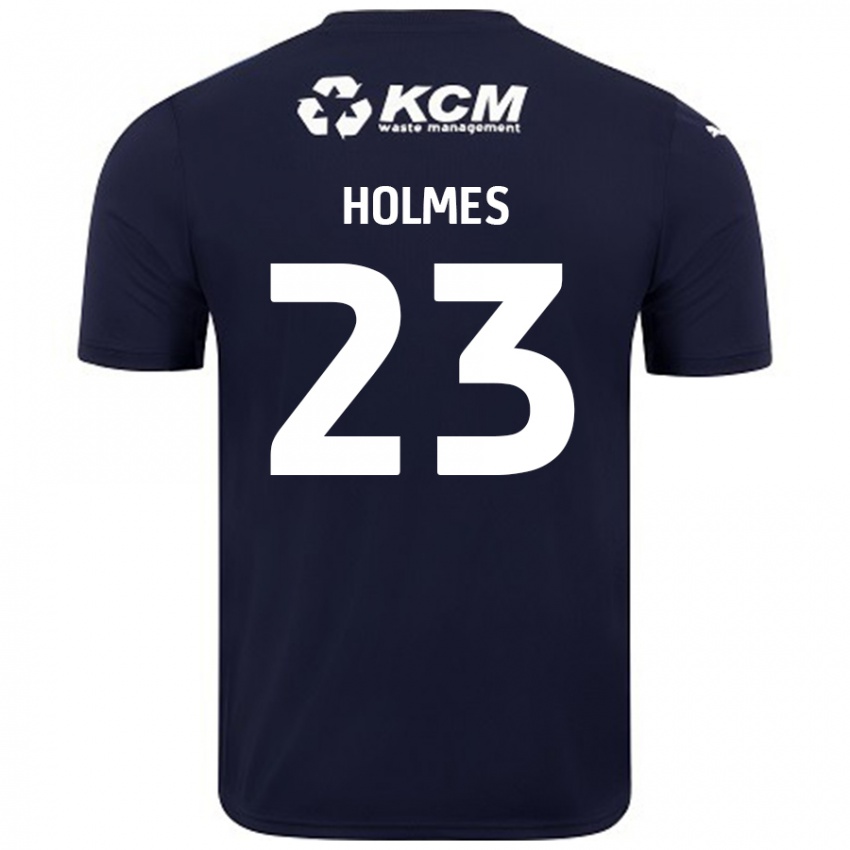 Bambino Maglia Jack Holmes #23 Blu Navy Kit Gara Away 2024/25 Maglietta