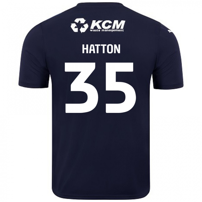 Bambino Maglia Ben Hatton #35 Blu Navy Kit Gara Away 2024/25 Maglietta