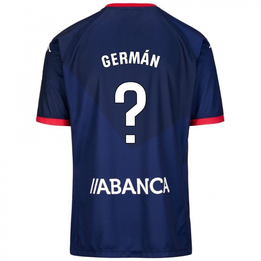 Bambino Maglia Germán Parreño #1 Blu Navy Kit Gara Away 2024/25 Maglietta