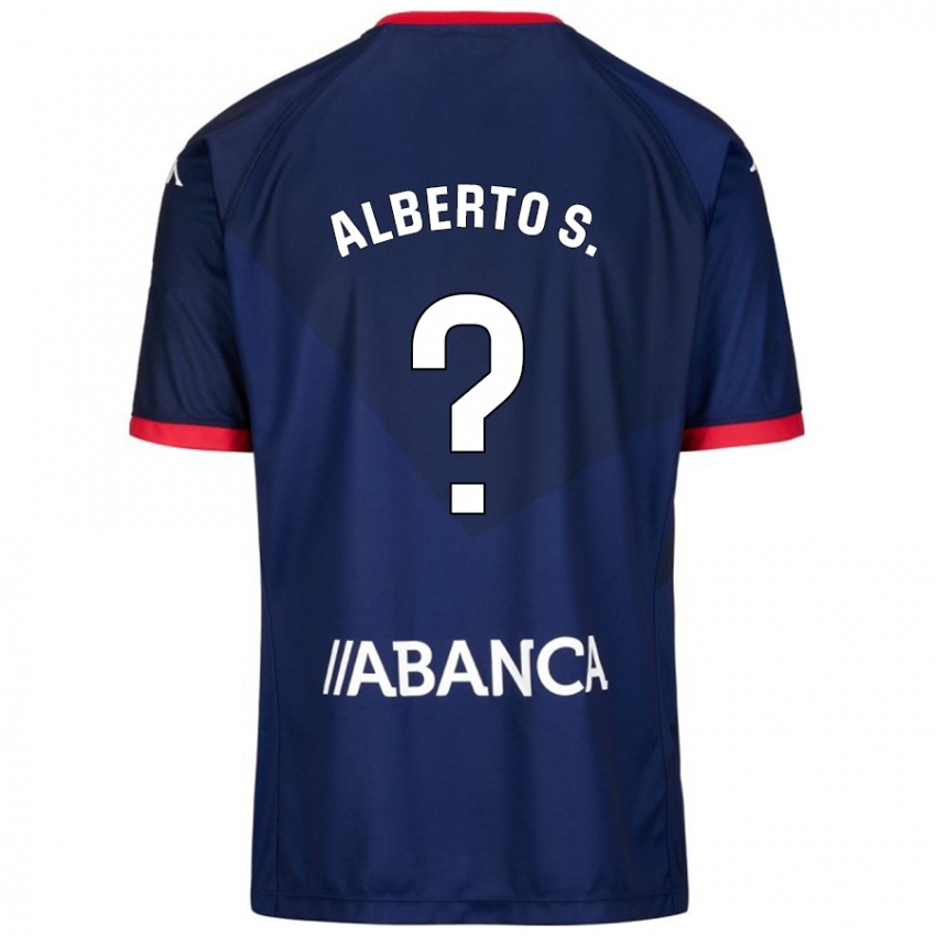 Bambino Maglia Alberto Sánchez #0 Blu Navy Kit Gara Away 2024/25 Maglietta