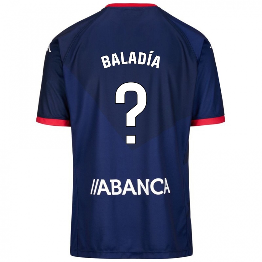 Bambino Maglia Álvaro Baladía #21 Blu Navy Kit Gara Away 2024/25 Maglietta