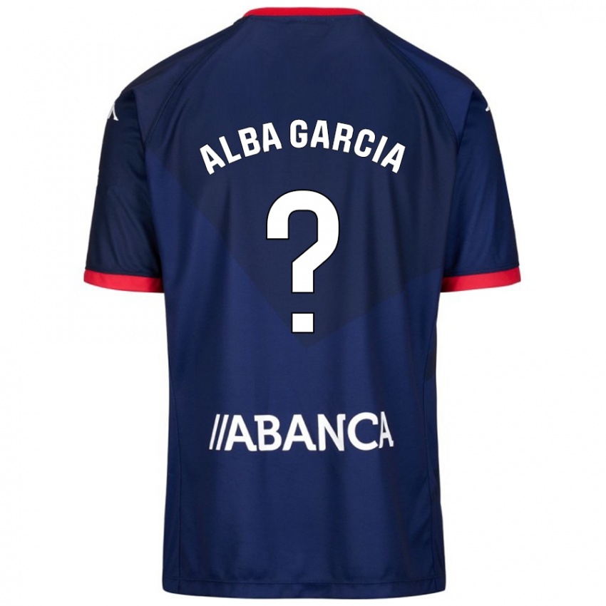 Bambino Maglia Lucía Alba García #13 Blu Navy Kit Gara Away 2024/25 Maglietta