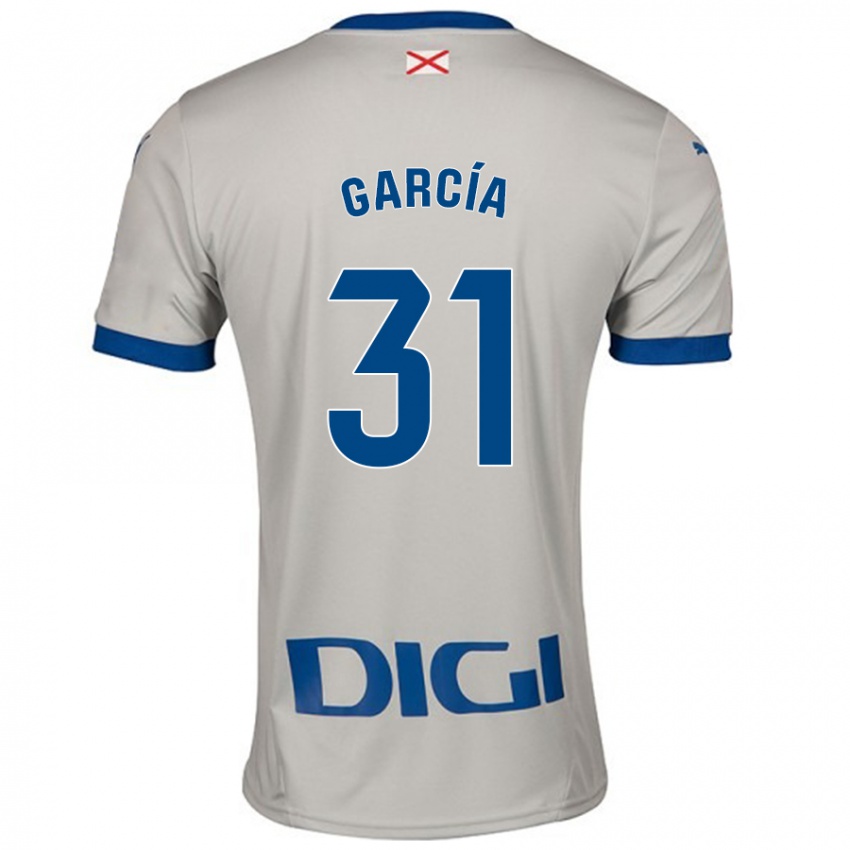 Bambino Maglia Gaizka García #31 Grigio Chiaro Kit Gara Away 2024/25 Maglietta