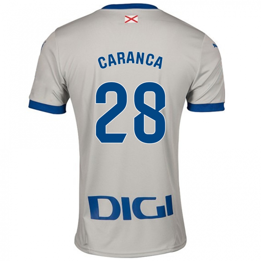 Bambino Maglia Sara Caranca #28 Grigio Chiaro Kit Gara Away 2024/25 Maglietta