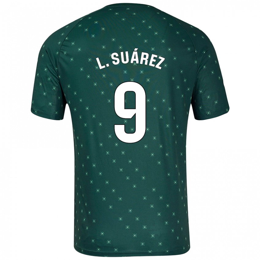 Bambino Maglia Luis Suárez #9 Verde Scuro Kit Gara Away 2024/25 Maglietta