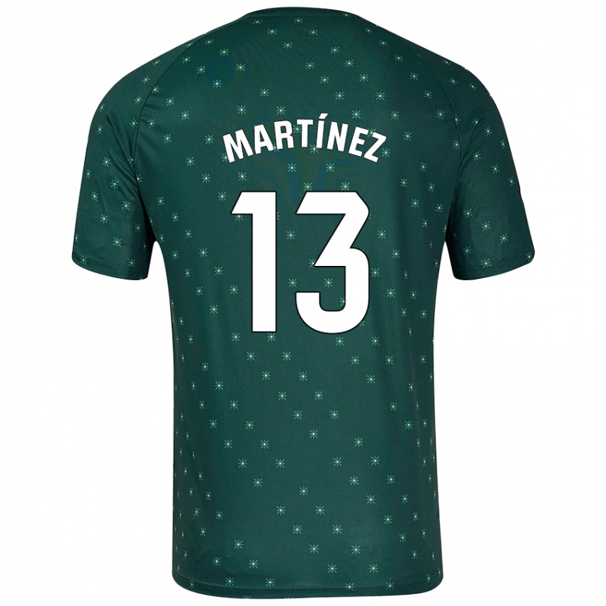 Bambino Maglia Fernando Martínez #13 Verde Scuro Kit Gara Away 2024/25 Maglietta