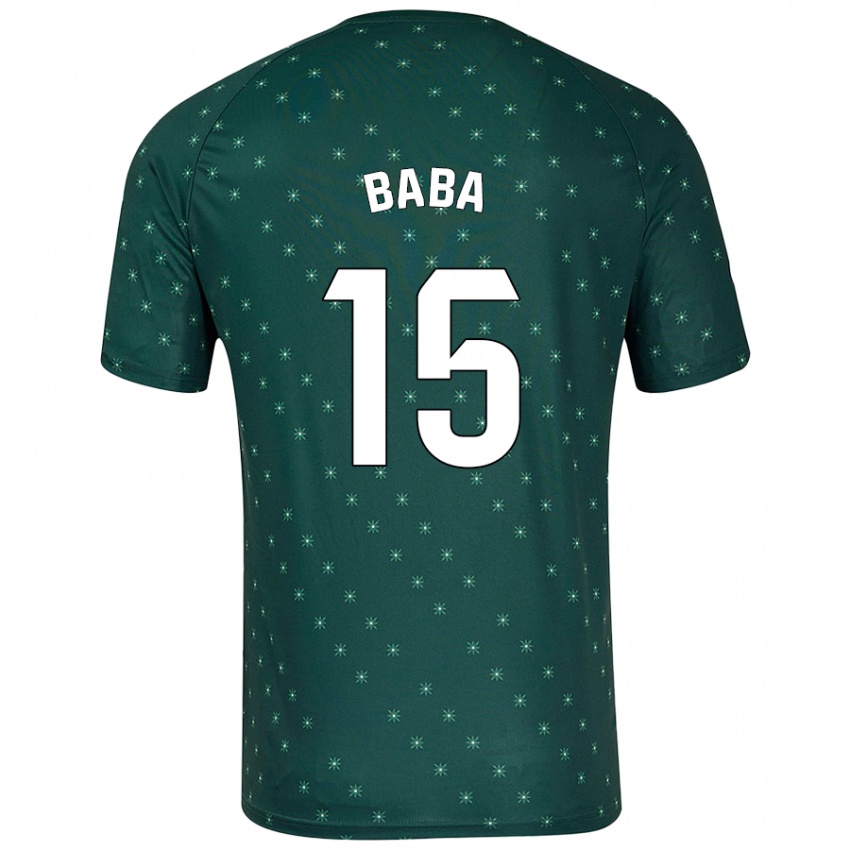 Bambino Maglia Iddrisu Baba #15 Verde Scuro Kit Gara Away 2024/25 Maglietta