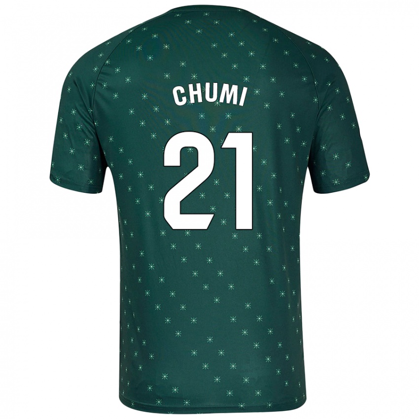 Bambino Maglia Chumi #21 Verde Scuro Kit Gara Away 2024/25 Maglietta