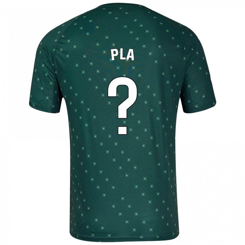 Bambino Maglia Edu Pla #0 Verde Scuro Kit Gara Away 2024/25 Maglietta