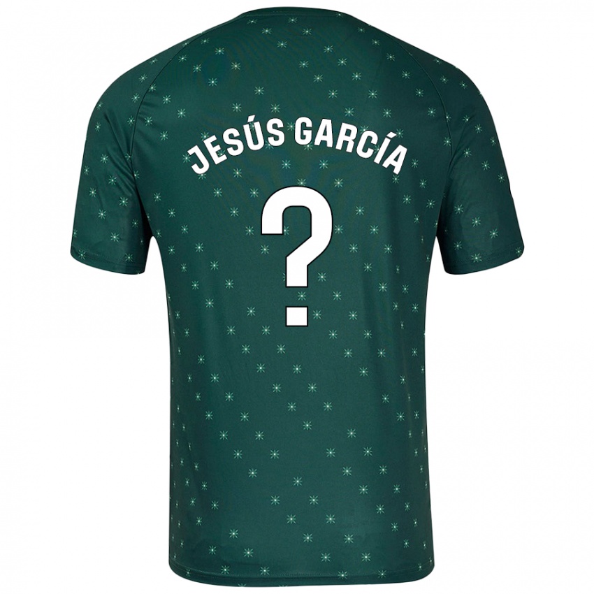 Bambino Maglia Jesús García #0 Verde Scuro Kit Gara Away 2024/25 Maglietta