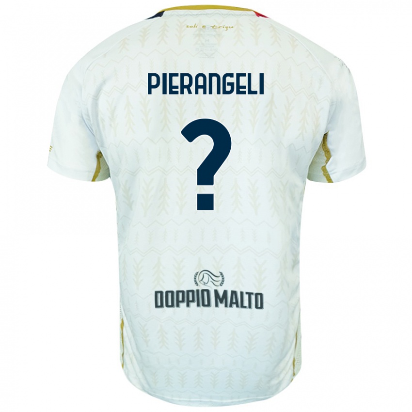 Bambino Maglia Luis Pierangeli #0 Bianco Kit Gara Away 2024/25 Maglietta