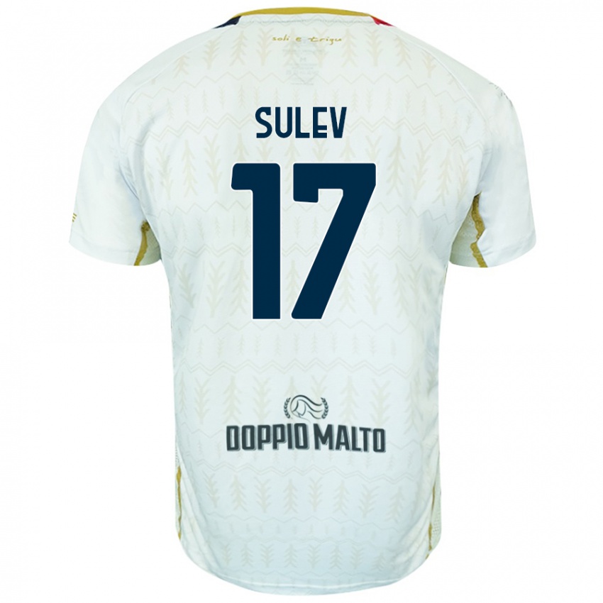 Bambino Maglia Ivan Sulev #17 Bianco Kit Gara Away 2024/25 Maglietta