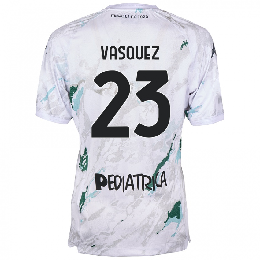 Bambino Maglia Devis Vásquez #23 Grigio Kit Gara Away 2024/25 Maglietta