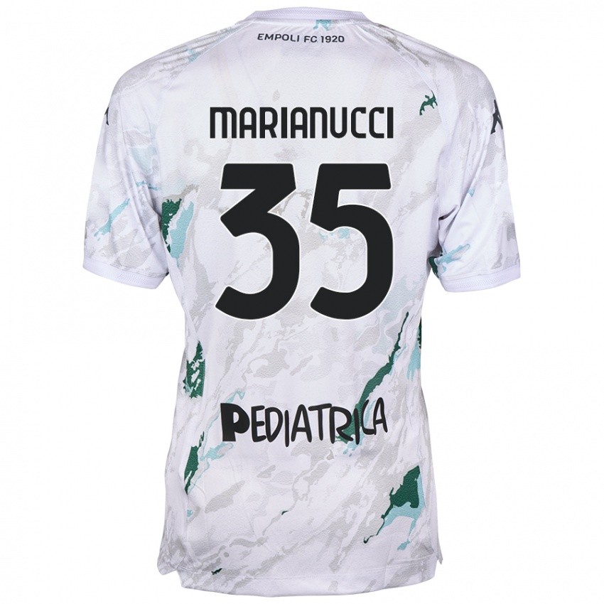 Bambino Maglia Luca Marianucci #35 Grigio Kit Gara Away 2024/25 Maglietta