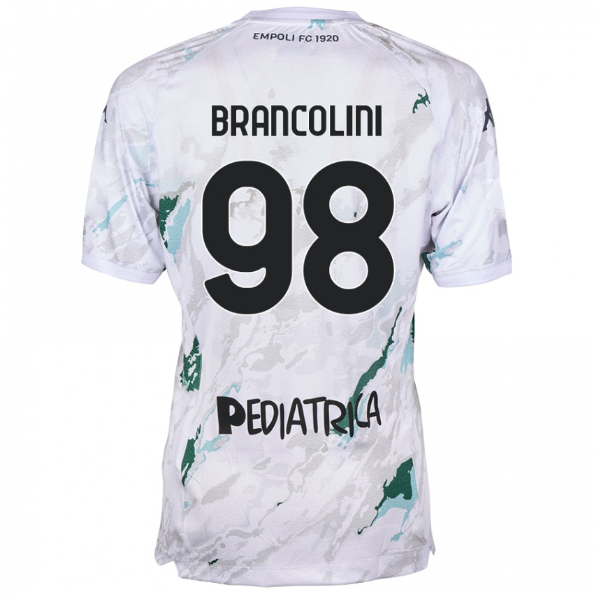 Bambino Maglia Federico Brancolini #98 Grigio Kit Gara Away 2024/25 Maglietta