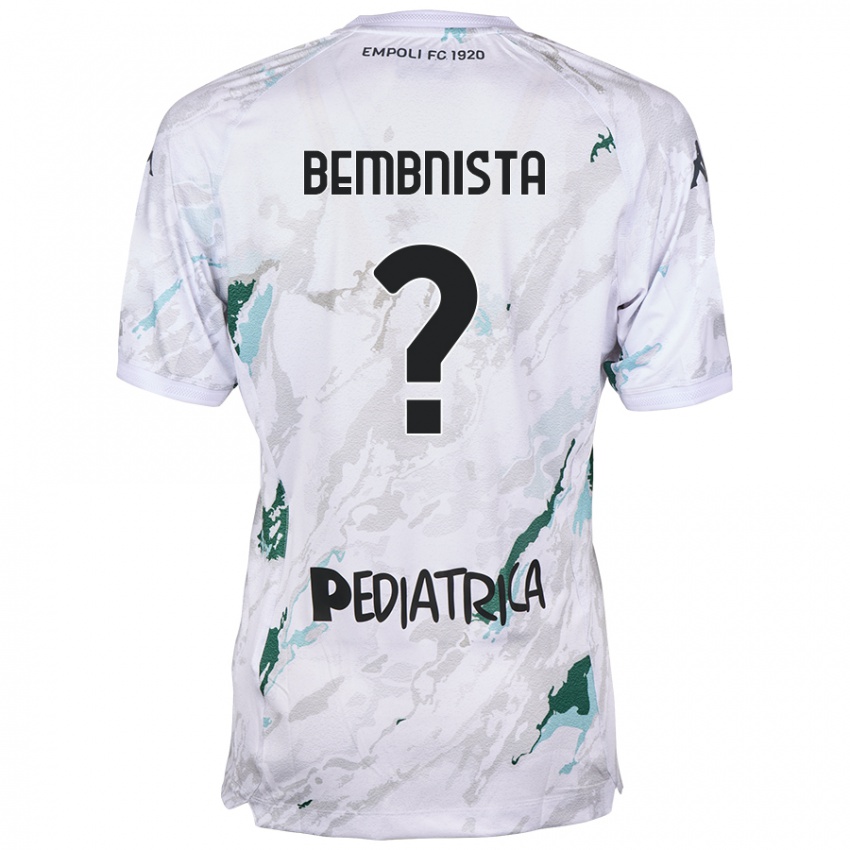 Bambino Maglia Dawid Bembnista #0 Grigio Kit Gara Away 2024/25 Maglietta