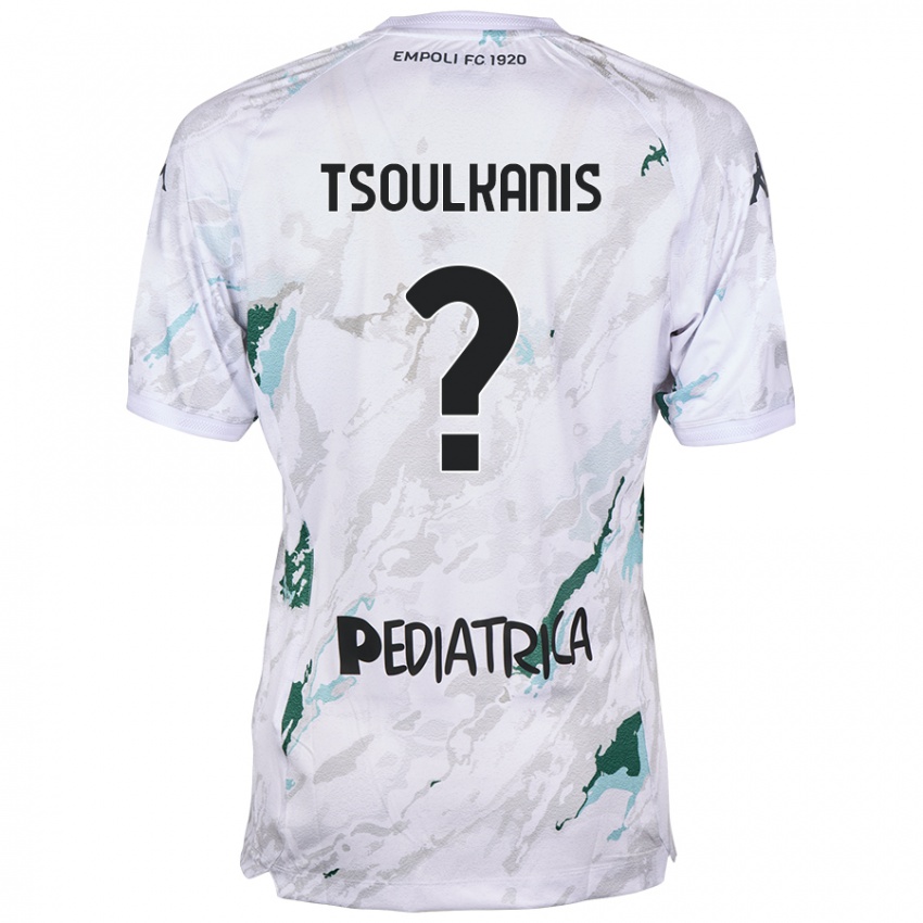 Bambino Maglia Konstantinos Tsoulkanis #0 Grigio Kit Gara Away 2024/25 Maglietta