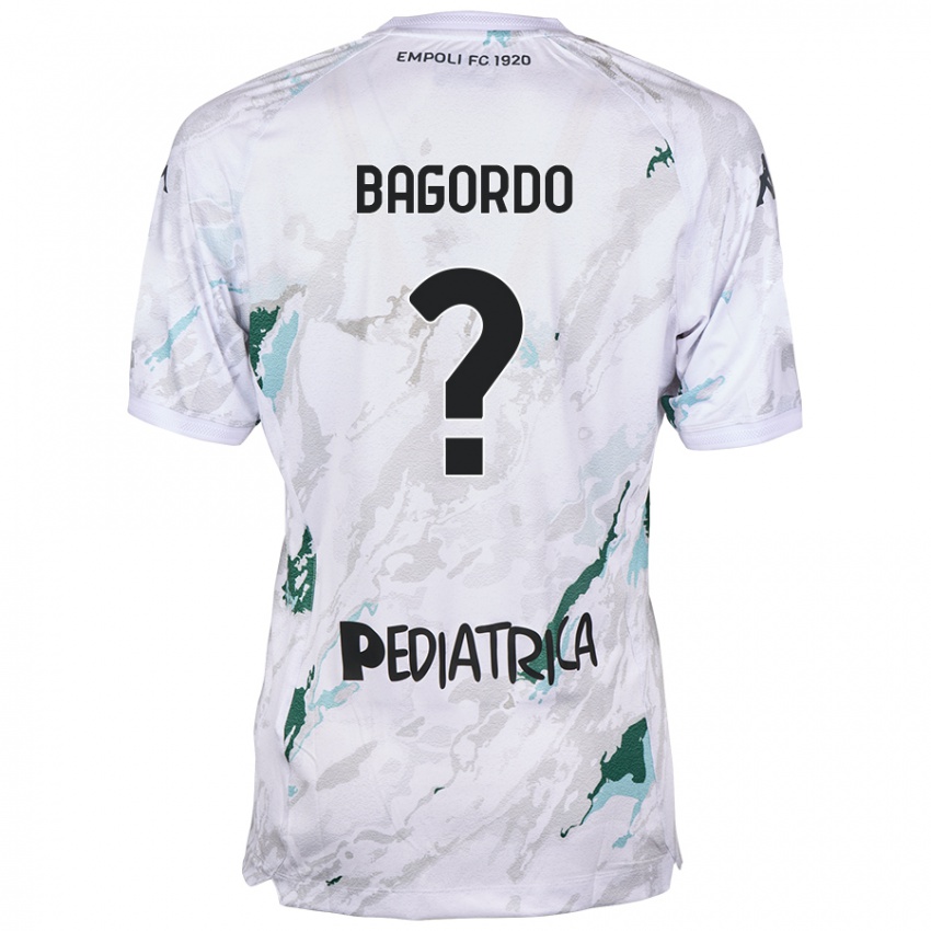 Bambino Maglia Cristian Bagordo #0 Grigio Kit Gara Away 2024/25 Maglietta