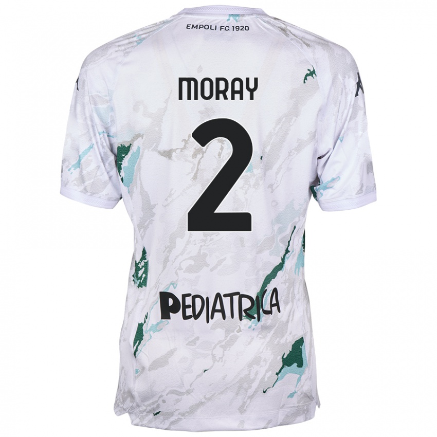 Bambino Maglia Jeremy Moray #2 Grigio Kit Gara Away 2024/25 Maglietta