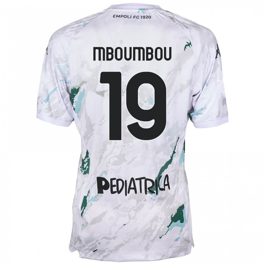 Bambino Maglia Arnaud Mboumbou #19 Grigio Kit Gara Away 2024/25 Maglietta