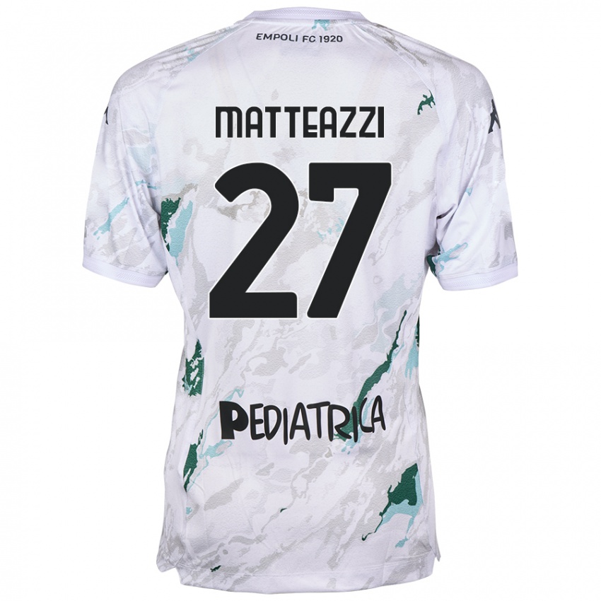 Bambino Maglia Ernesto Matteazzi #27 Grigio Kit Gara Away 2024/25 Maglietta