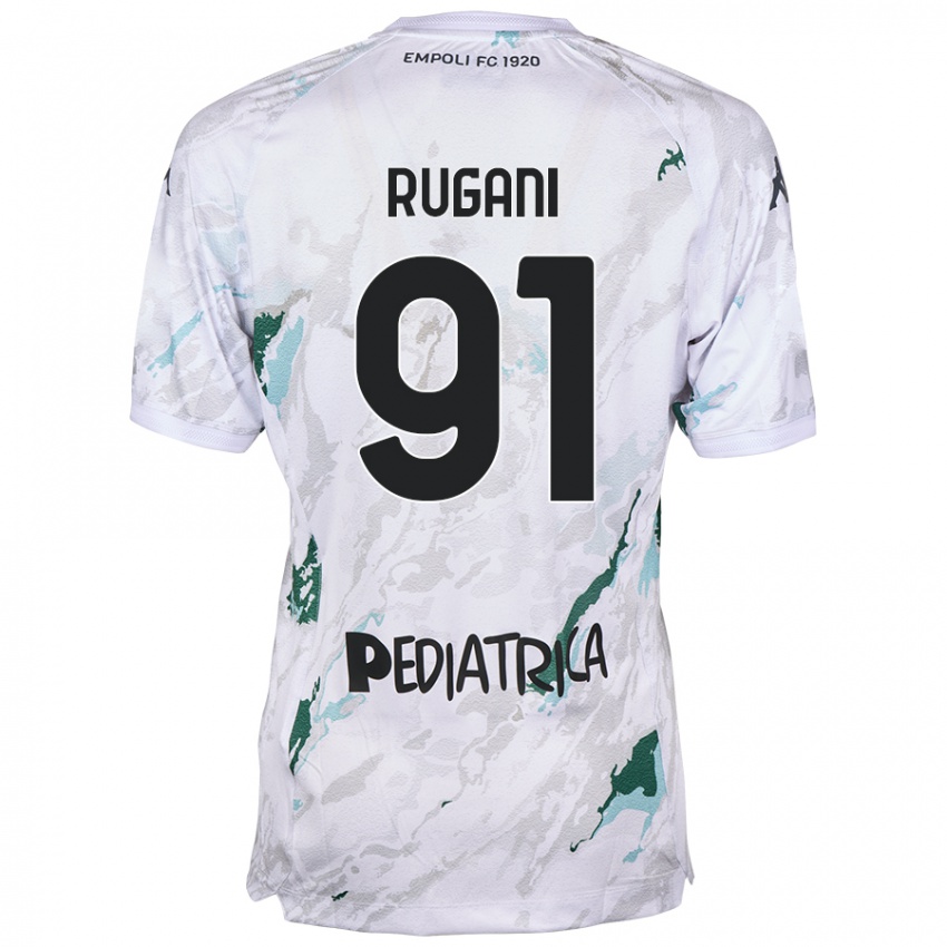 Bambino Maglia Tommaso Rugani #91 Grigio Kit Gara Away 2024/25 Maglietta