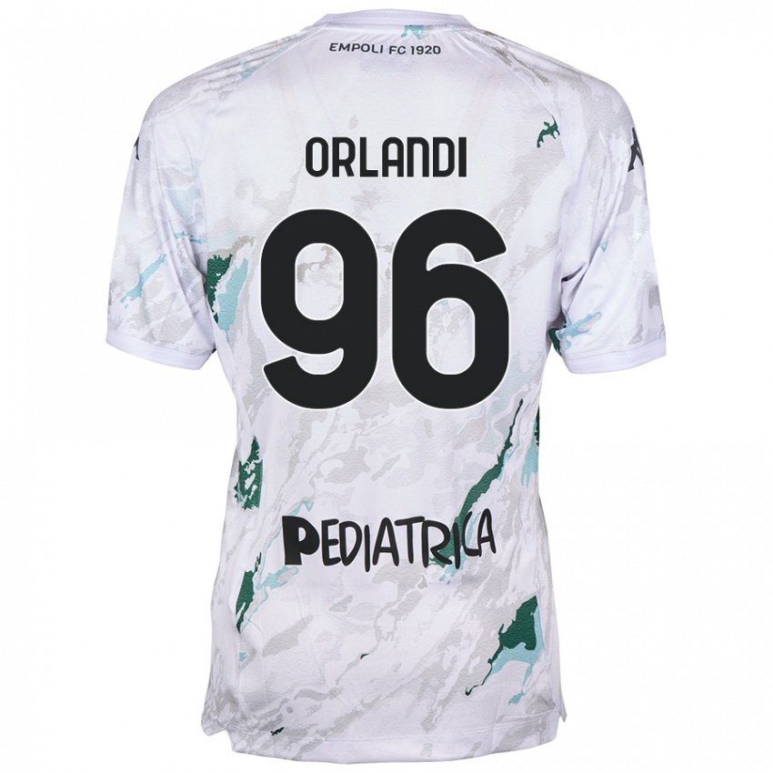 Bambino Maglia Andrea Orlandi #96 Grigio Kit Gara Away 2024/25 Maglietta