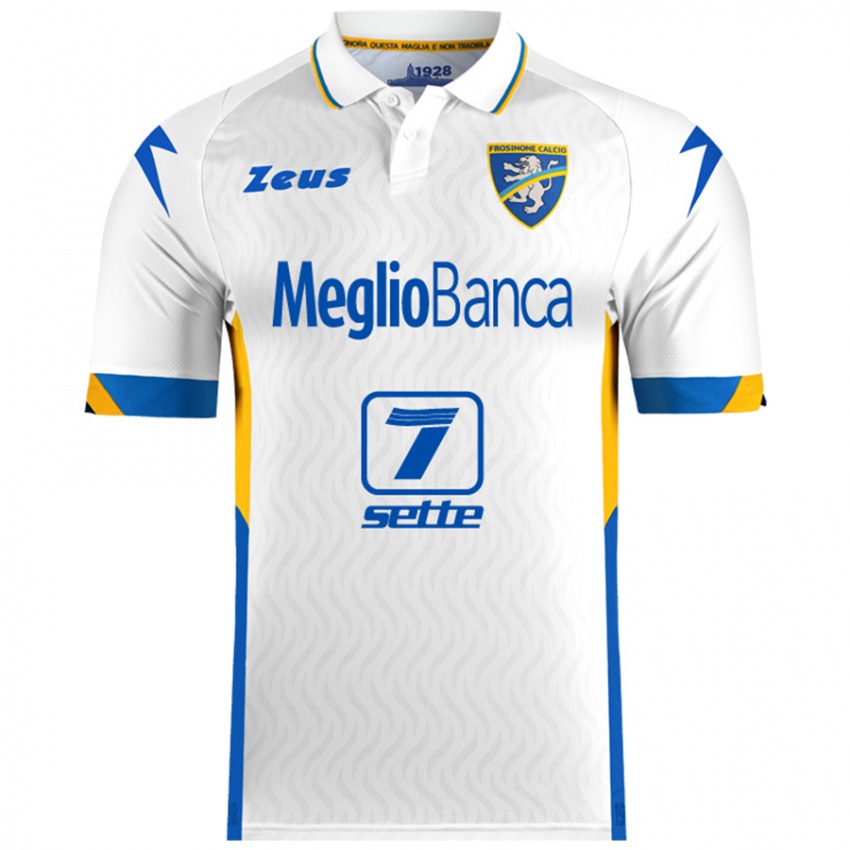 Bambino Maglia Gianmarco Fiorletta #0 Bianco Kit Gara Away 2024/25 Maglietta