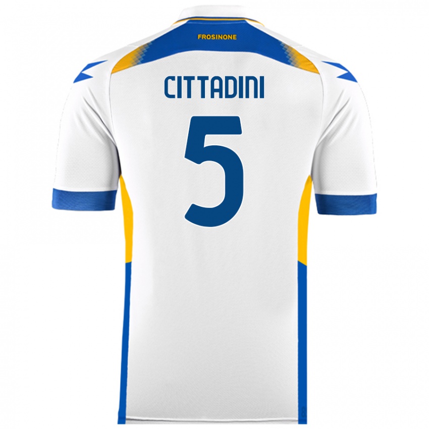 Bambino Maglia Giorgio Cittadini #5 Bianco Kit Gara Away 2024/25 Maglietta