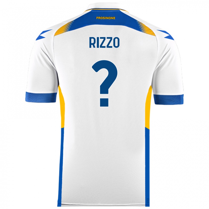 Bambino Maglia Cristiano Rizzo #0 Bianco Kit Gara Away 2024/25 Maglietta