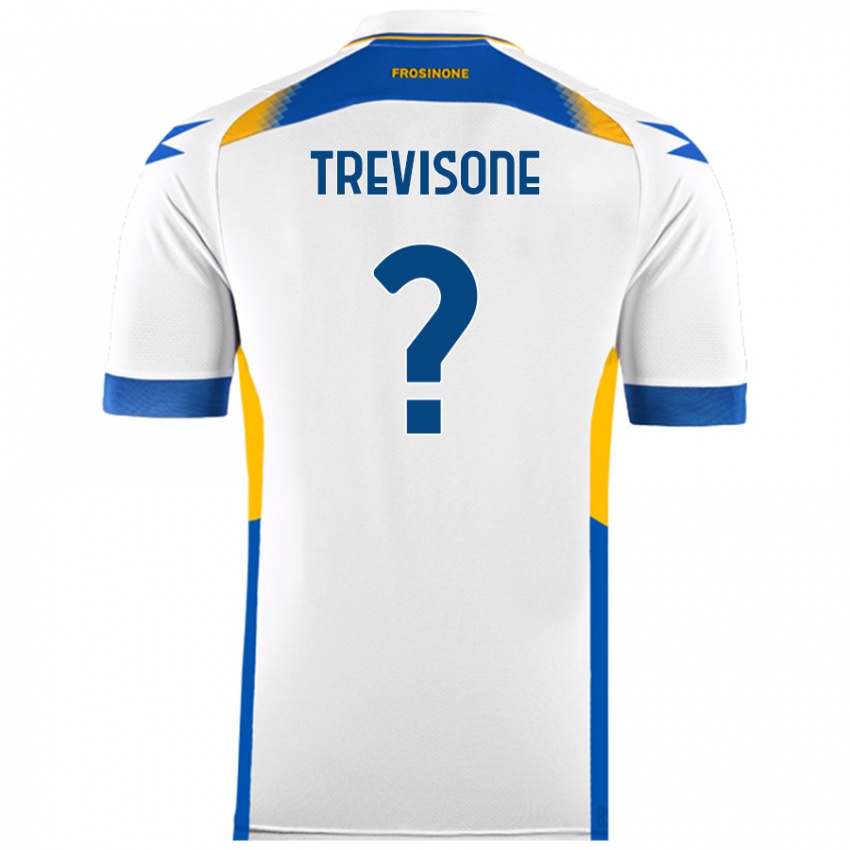 Bambino Maglia Gianmarco Trevisone #0 Bianco Kit Gara Away 2024/25 Maglietta