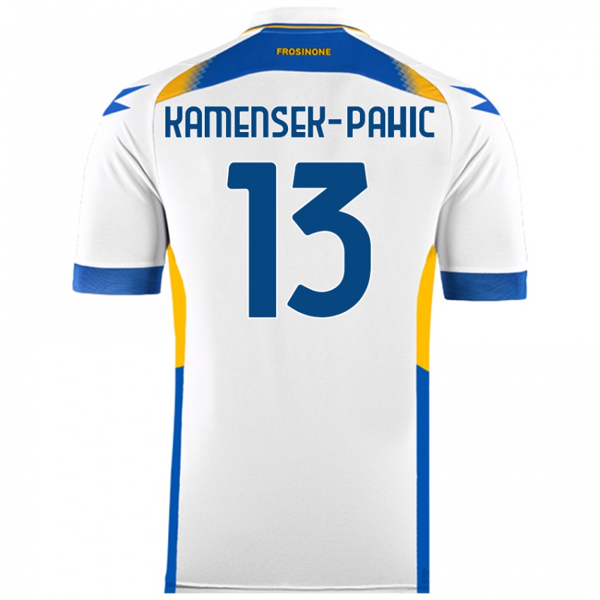 Bambino Maglia Matjaz Kamensek-Pahic #13 Bianco Kit Gara Away 2024/25 Maglietta