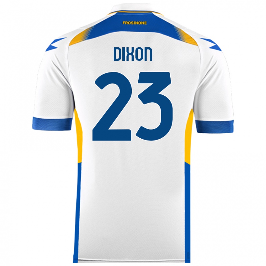 Bambino Maglia Damar Dixon #23 Bianco Kit Gara Away 2024/25 Maglietta