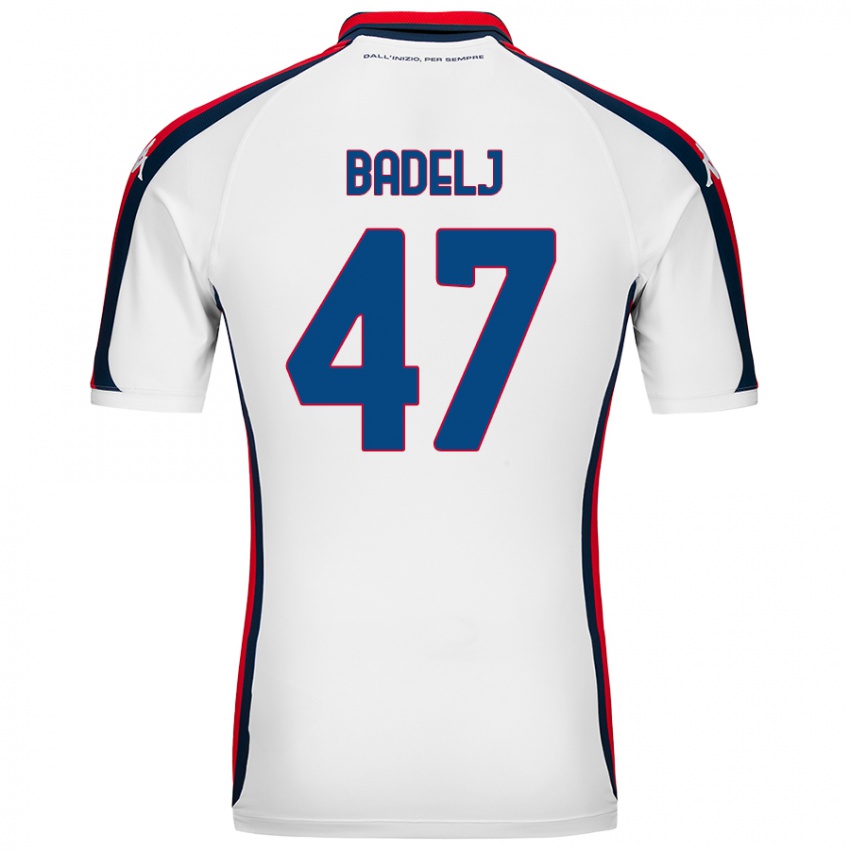 Bambino Maglia Milan Badelj #47 Bianco Kit Gara Away 2024/25 Maglietta