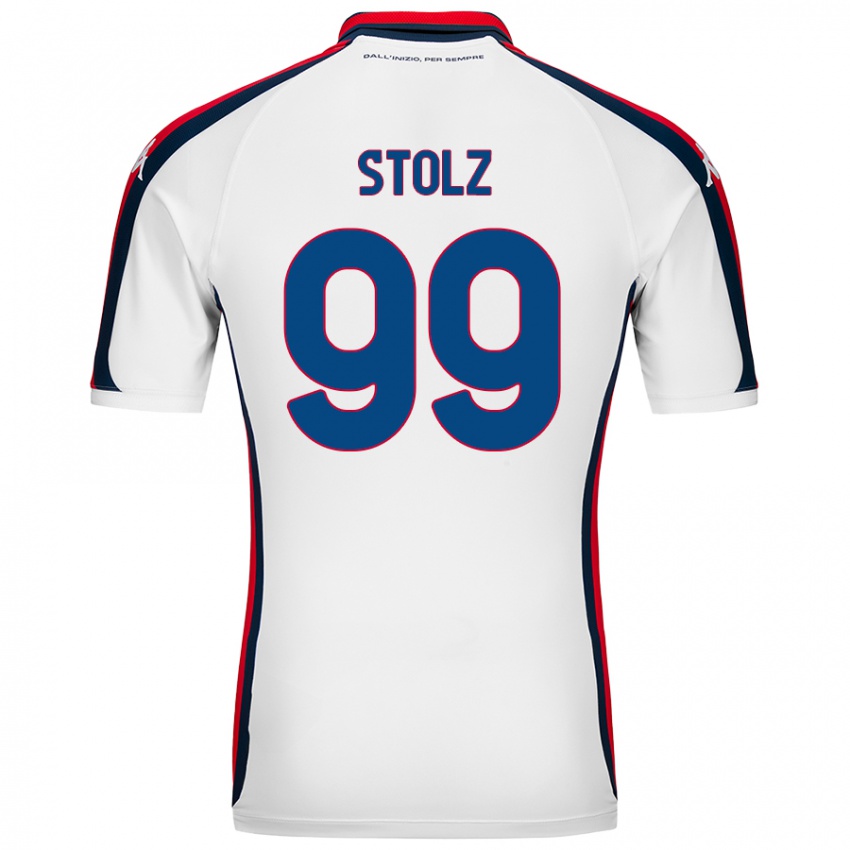 Bambino Maglia Franz Stolz #99 Bianco Kit Gara Away 2024/25 Maglietta