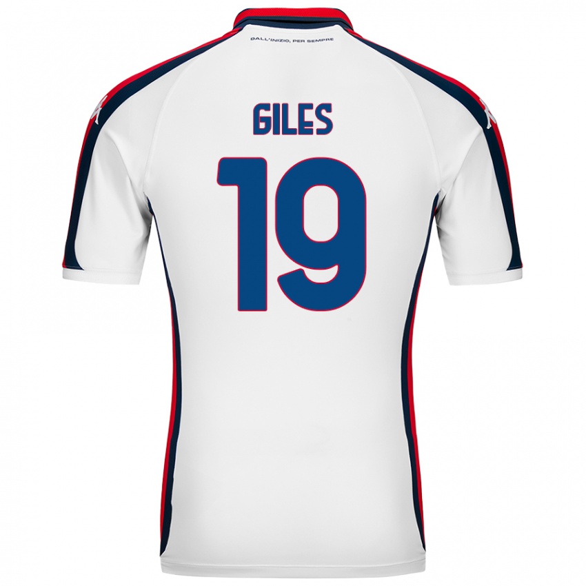 Bambino Maglia Heidi Giles #19 Bianco Kit Gara Away 2024/25 Maglietta