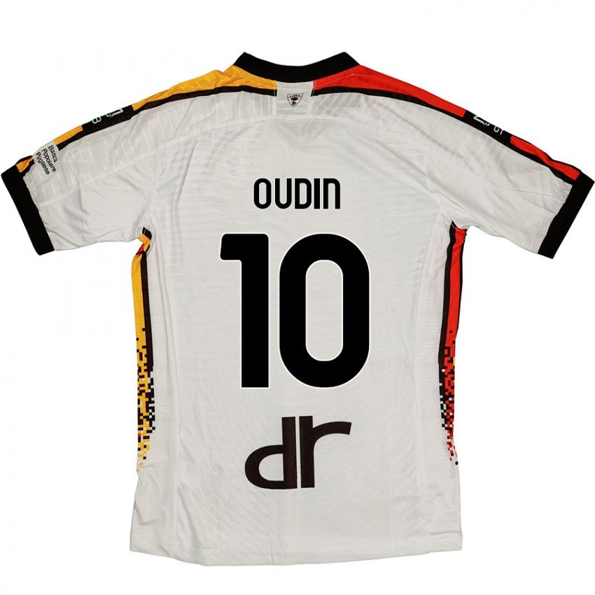 Bambino Maglia Rémi Oudin #10 Bianco Nero Kit Gara Away 2024/25 Maglietta