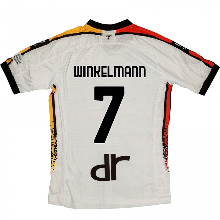 Bambino Maglia Till Winkelmann #7 Bianco Nero Kit Gara Away 2024/25 Maglietta