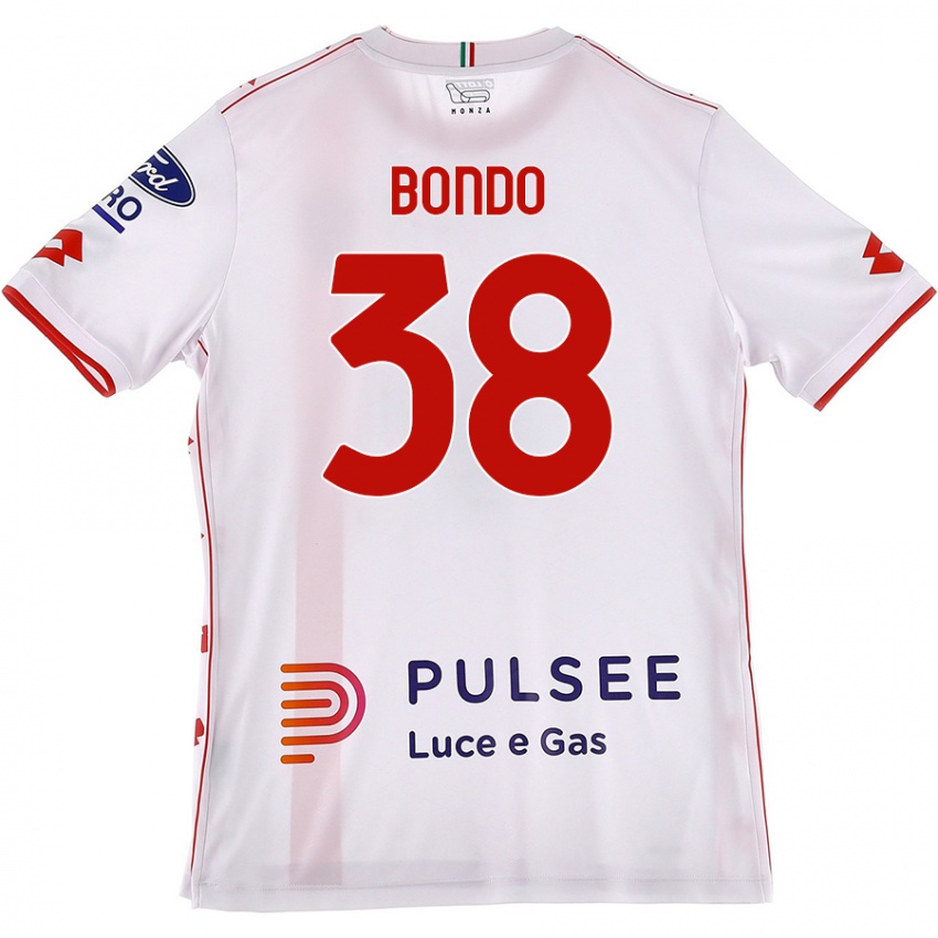 Bambino Maglia Warren Bondo #38 Bianco Rosso Kit Gara Away 2024/25 Maglietta