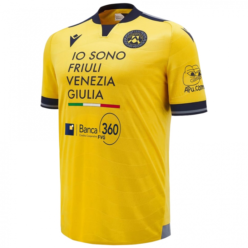 Bambino Maglia Andrea Di Chiara #0 Oro Kit Gara Away 2024/25 Maglietta