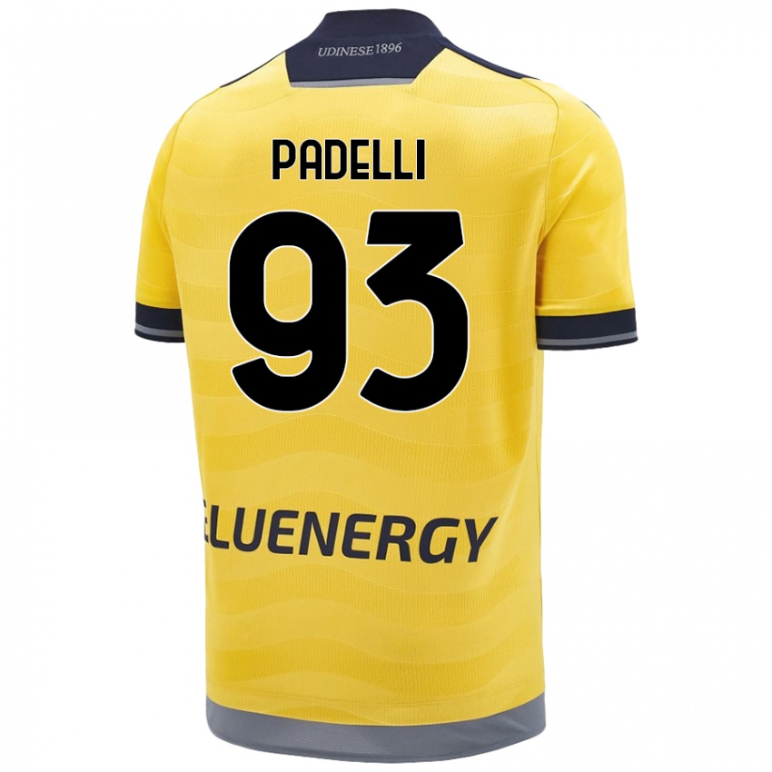 Bambino Maglia Daniele Padelli #93 Oro Kit Gara Away 2024/25 Maglietta