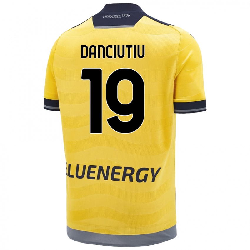 Bambino Maglia Vlad Danciuțiu #19 Oro Kit Gara Away 2024/25 Maglietta