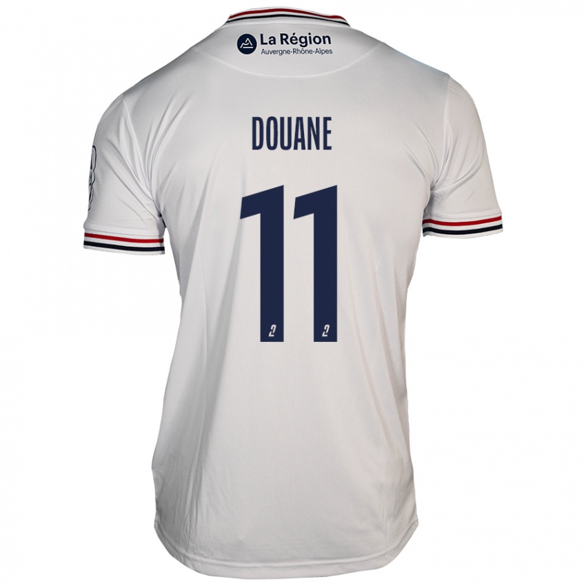 Bambino Maglia Maïdine Douane #11 Bianco Kit Gara Away 2024/25 Maglietta