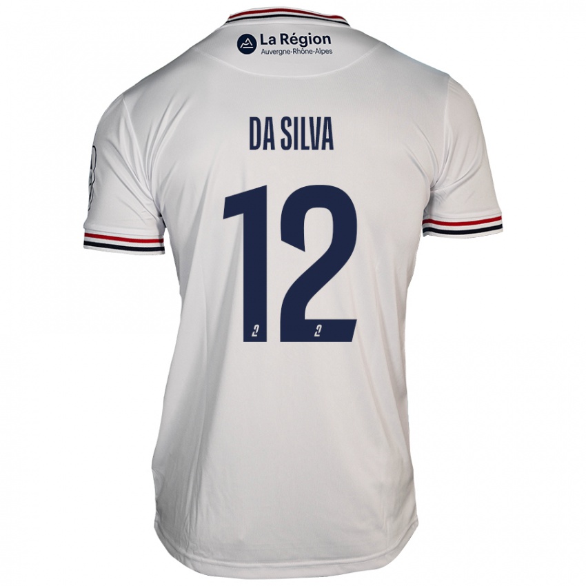 Bambino Maglia Damien Da Silva #12 Bianco Kit Gara Away 2024/25 Maglietta