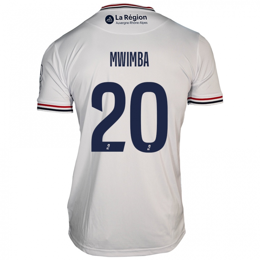 Bambino Maglia Josué Mwimba Isala #20 Bianco Kit Gara Away 2024/25 Maglietta