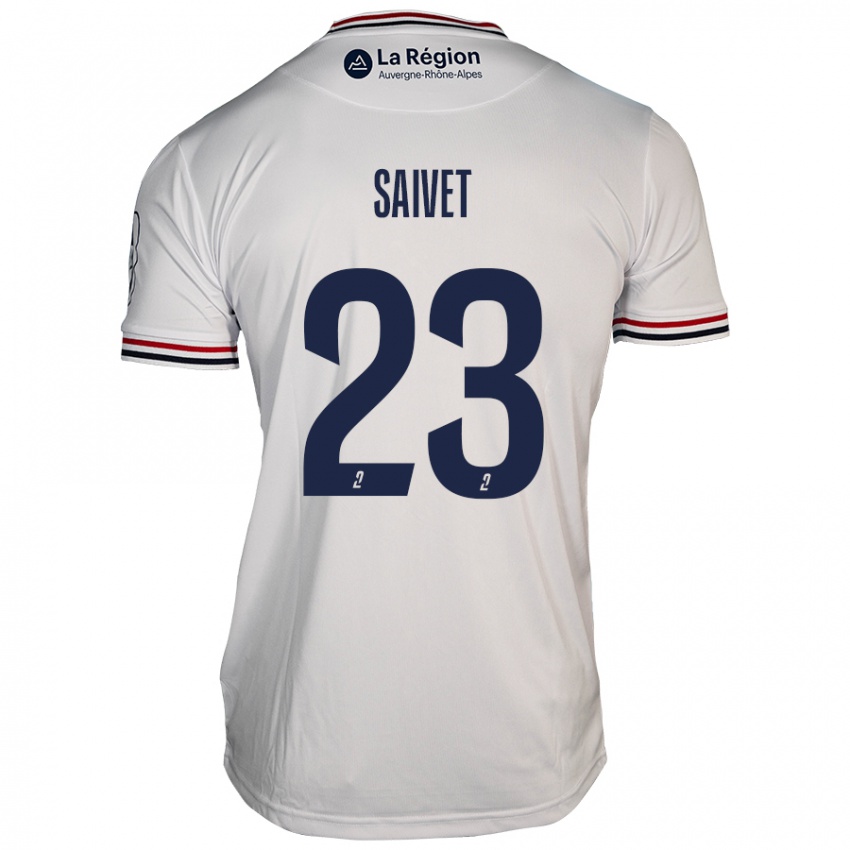 Bambino Maglia Henri Saivet #23 Bianco Kit Gara Away 2024/25 Maglietta