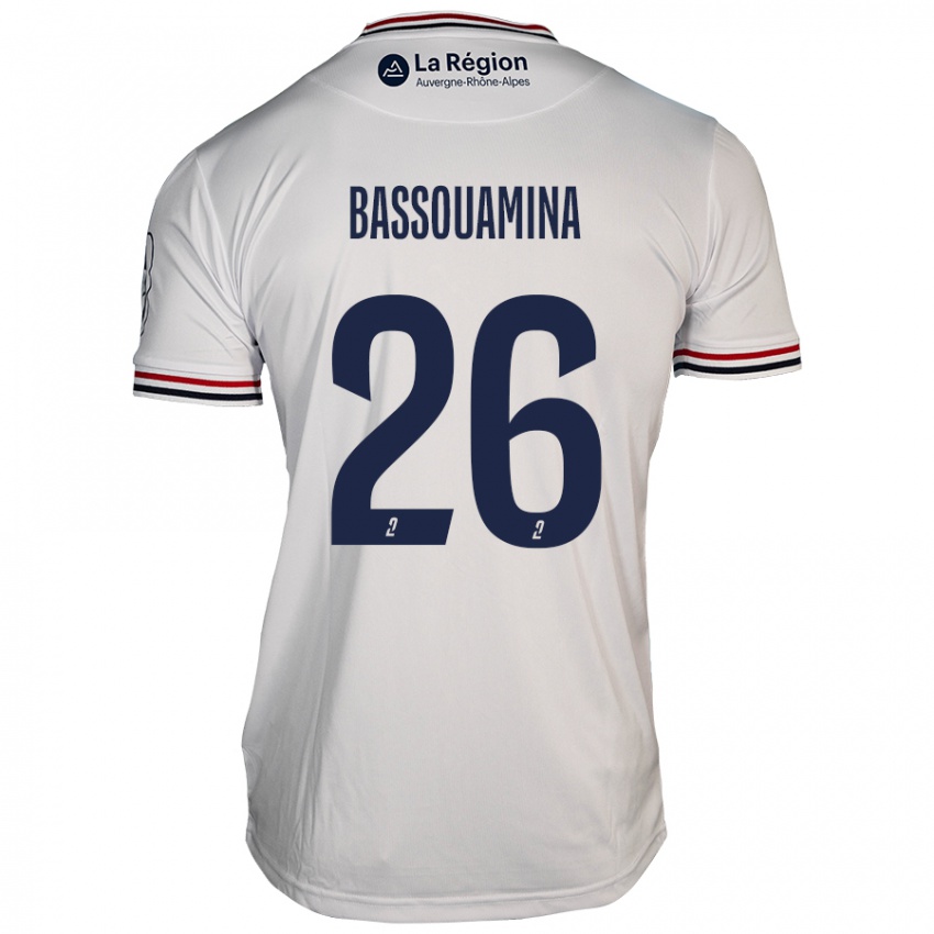 Bambino Maglia Mons Bassouamina #26 Bianco Kit Gara Away 2024/25 Maglietta